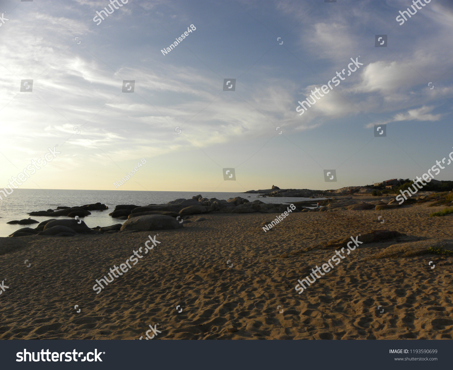 Arinella Plage Near Lumio Balagne Region Stock Photo Edit