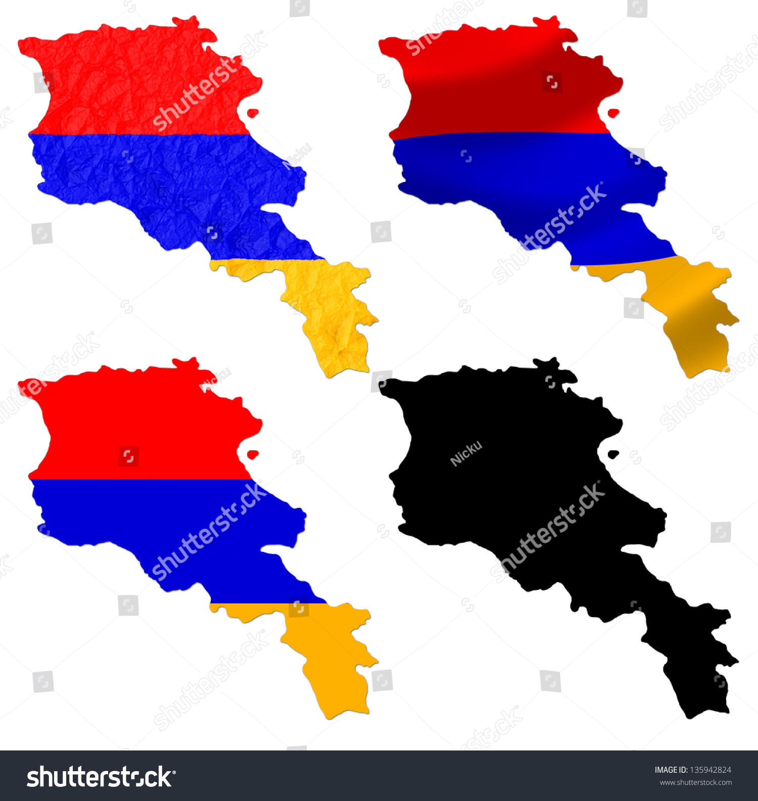 Armenia Flag Over Map Collage Stock Photo 135942824 : Shutterstock