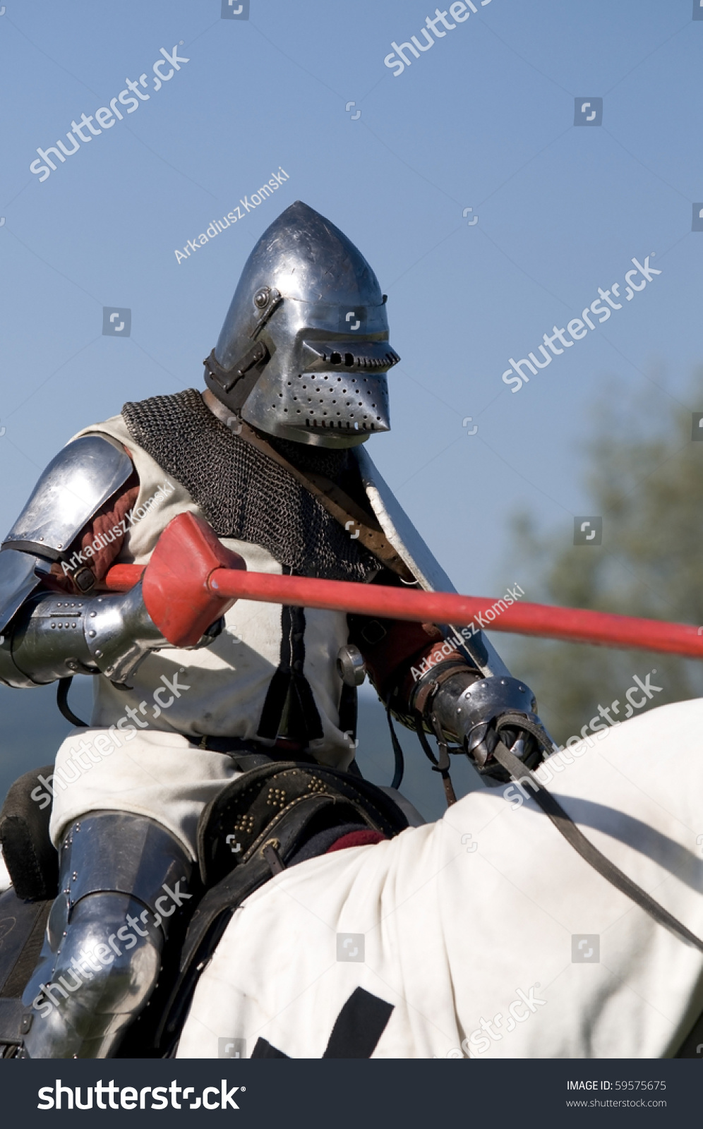 Armored Crusader Knight Stock Photo 59575675 : Shutterstock