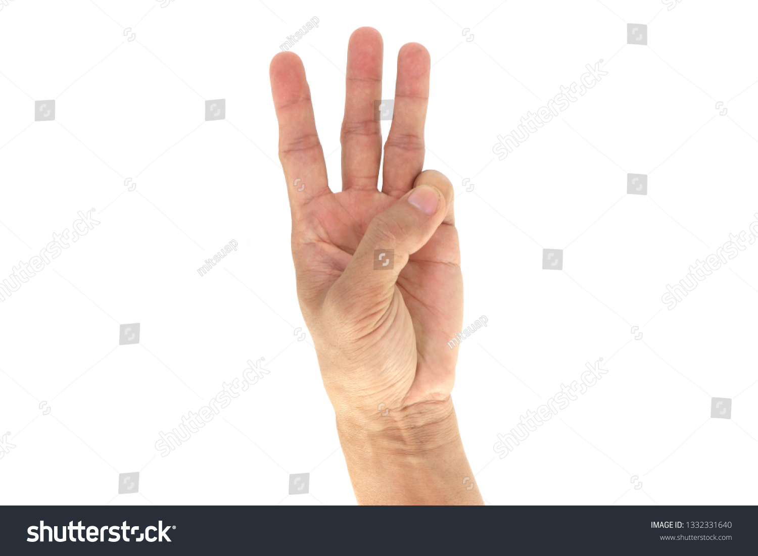 Armyswat Tactical Hand Signals Signal 6 Stock Photo 1332331640 ...