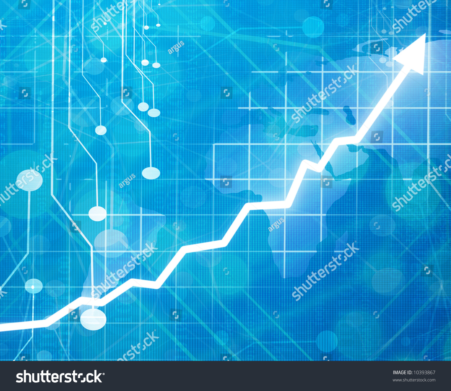 Arrow Graph Going Up Stock Photo 10393867 : Shutterstock