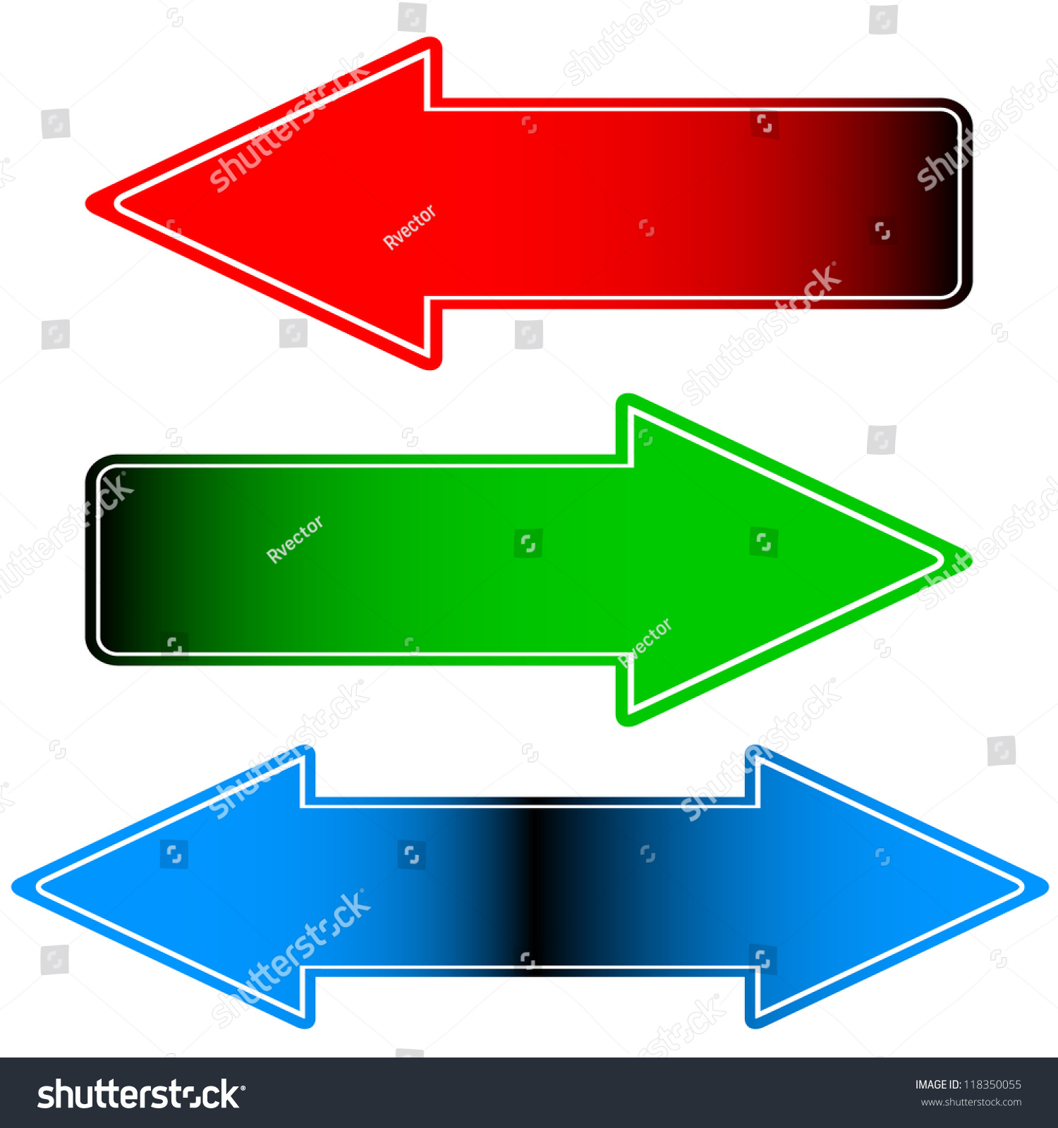 Arrows Gradient Stock Illustration 118350055 - Shutterstock