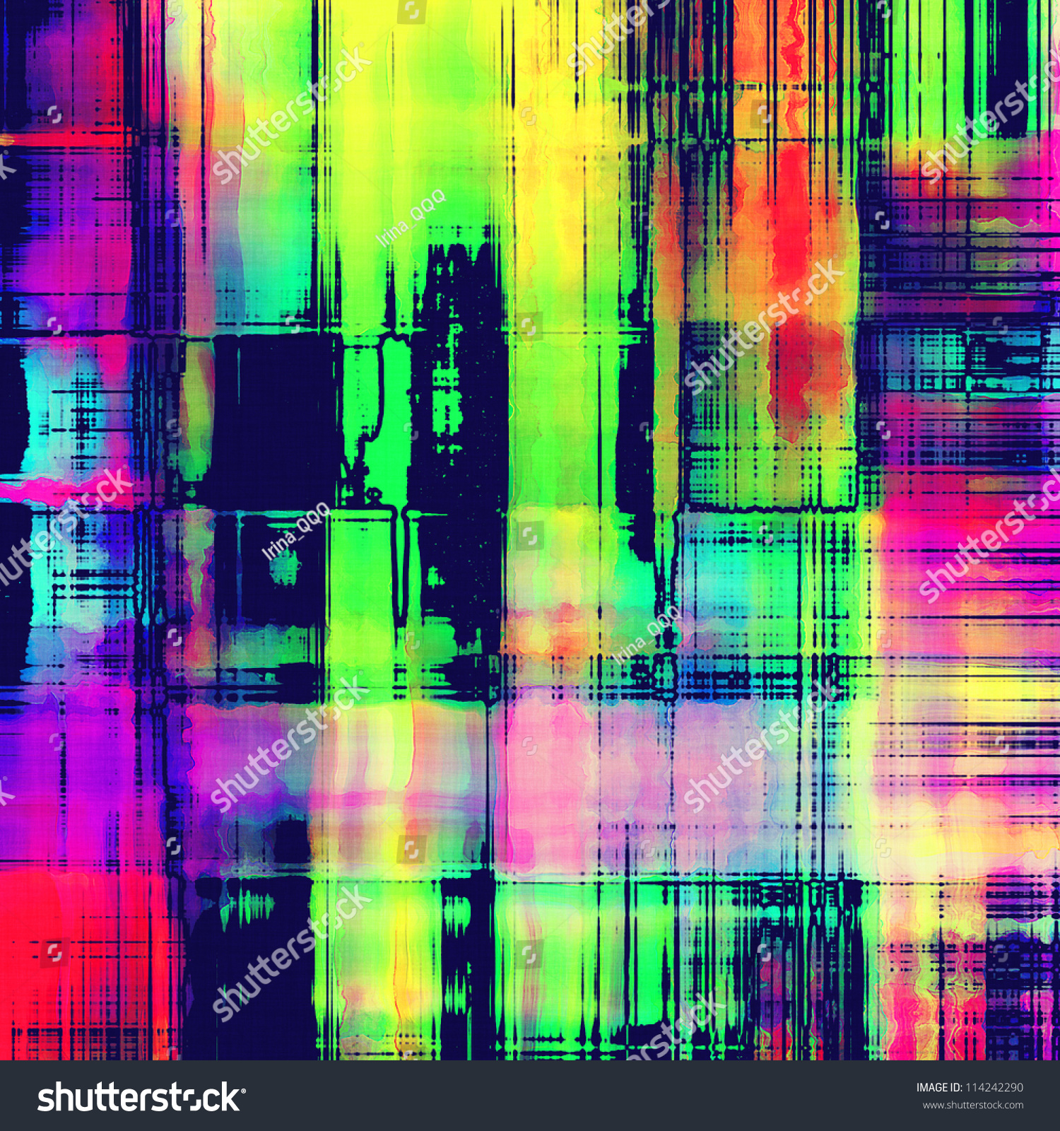 Art Bright Abstract Rainbow Pattern Background Stock Photo 114242290 ...