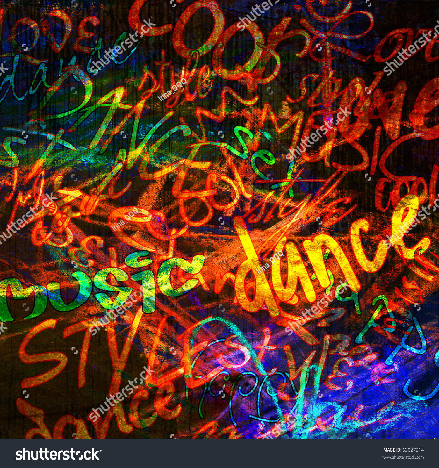 Art Urban Graffiti Raster Colorful Background Stock Photo 63027214 ...