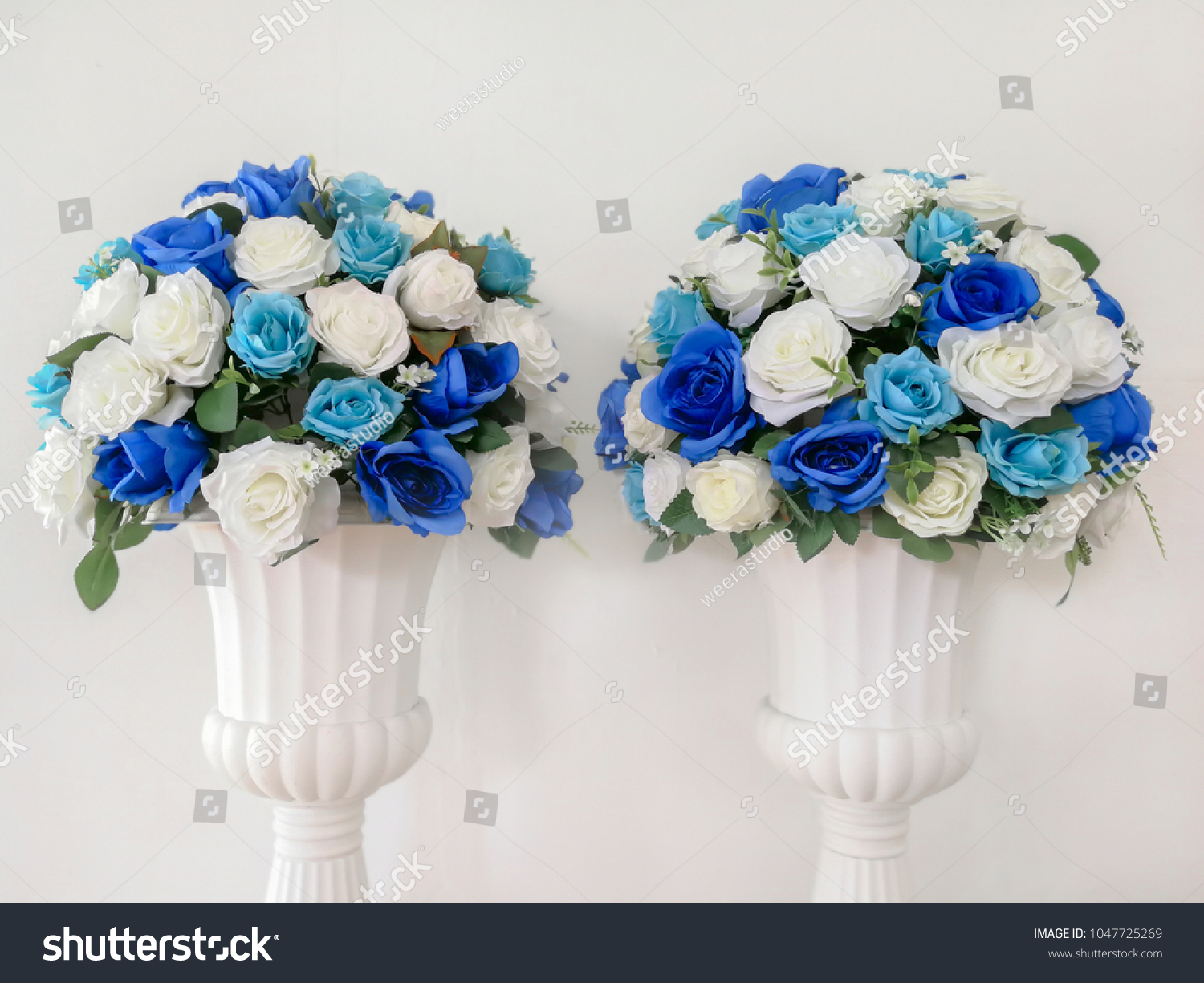 Artificial Flowers Roses Foam Pink Blue Stock Photo Edit Now 1047725269