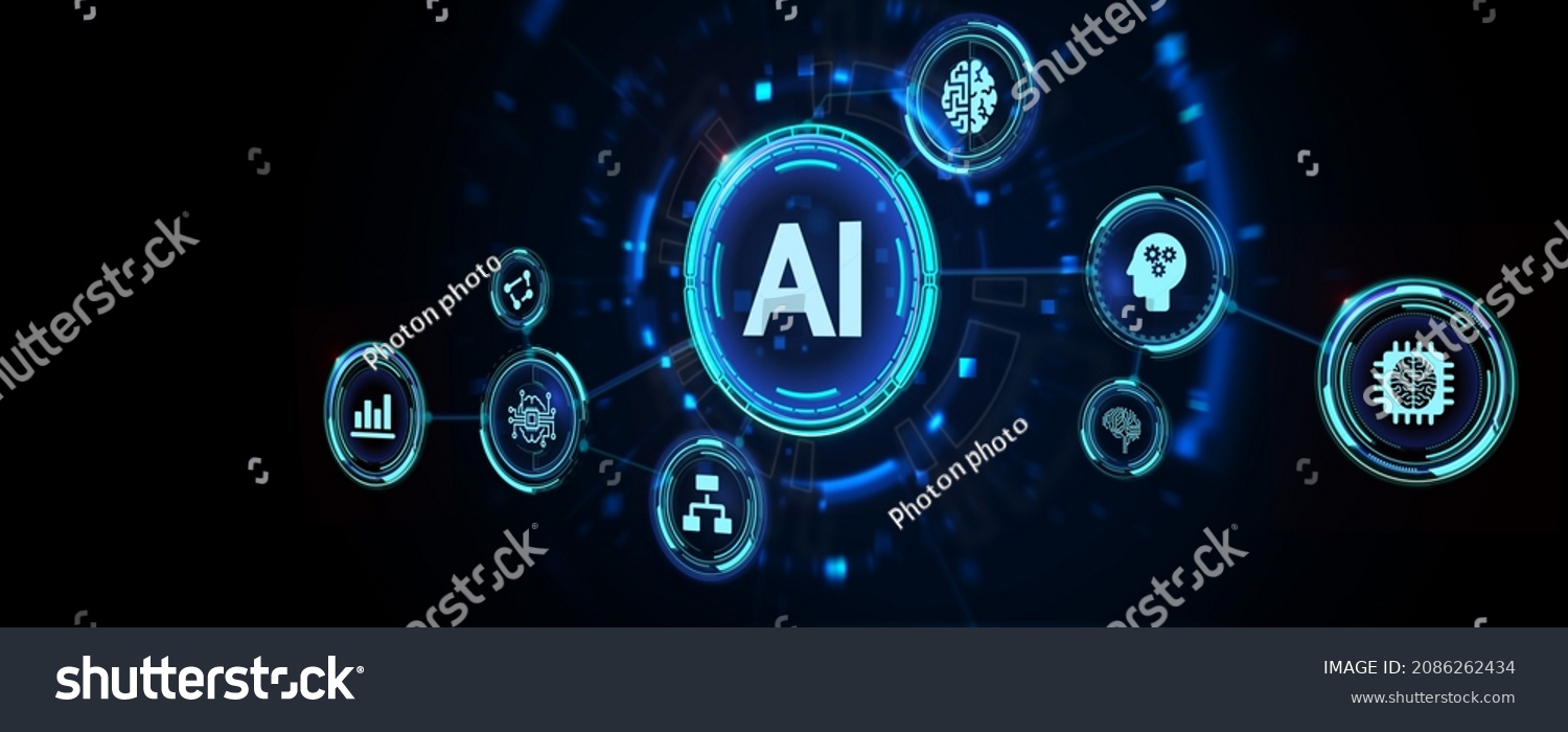 Artificial Intelligence Ai Machine Learning Modern Stock Illustration Artificial Intelligence Ai Machine Learning Modern Stock Illustration