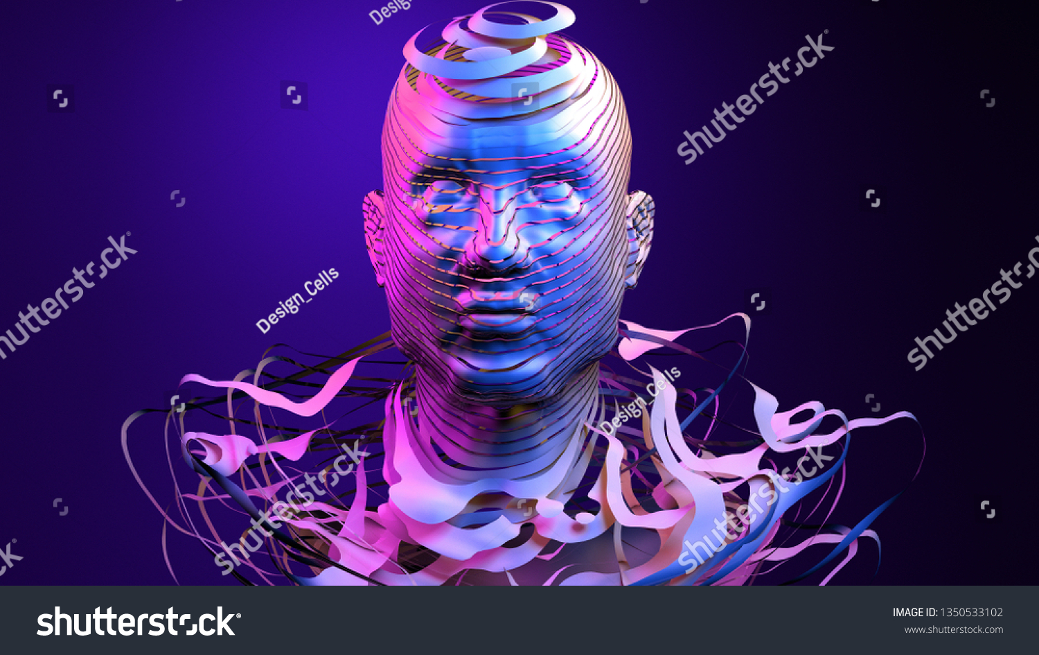 Artificial Intelligence Machine Learning Virtual Human Stock ...