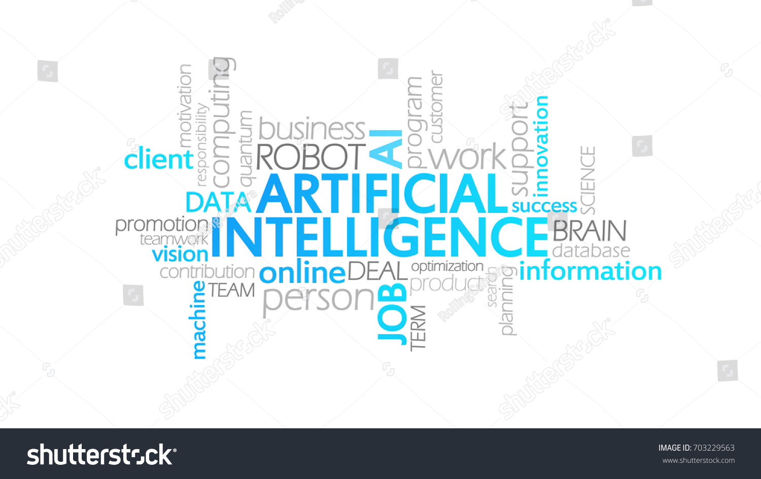 Artificial Intelligence Word Cloud Illustration Stock Illustration ...