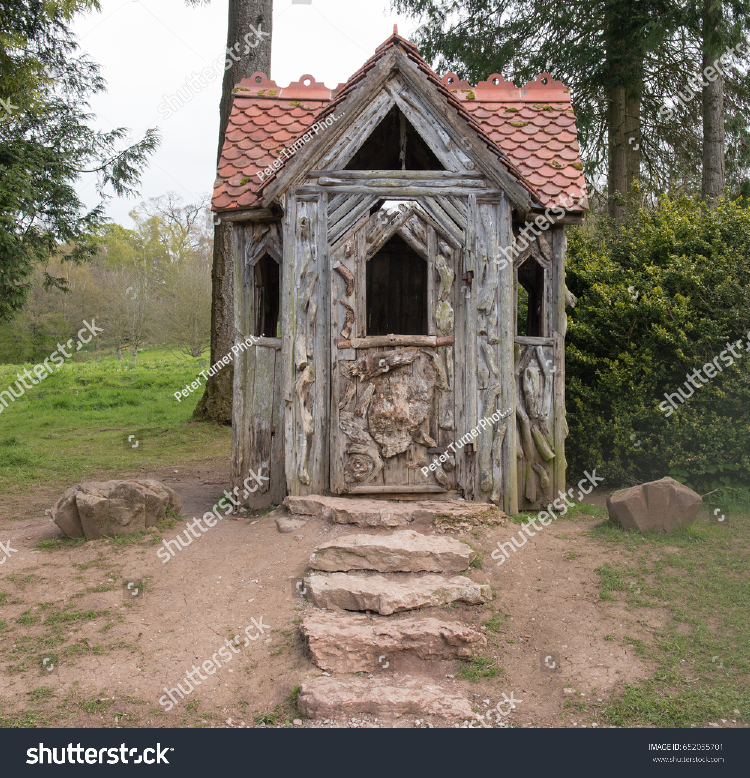 Arts Craft Summerhouse Village Lowther Within Stock Photo Edit