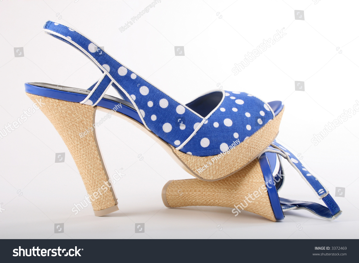 blue summer heels