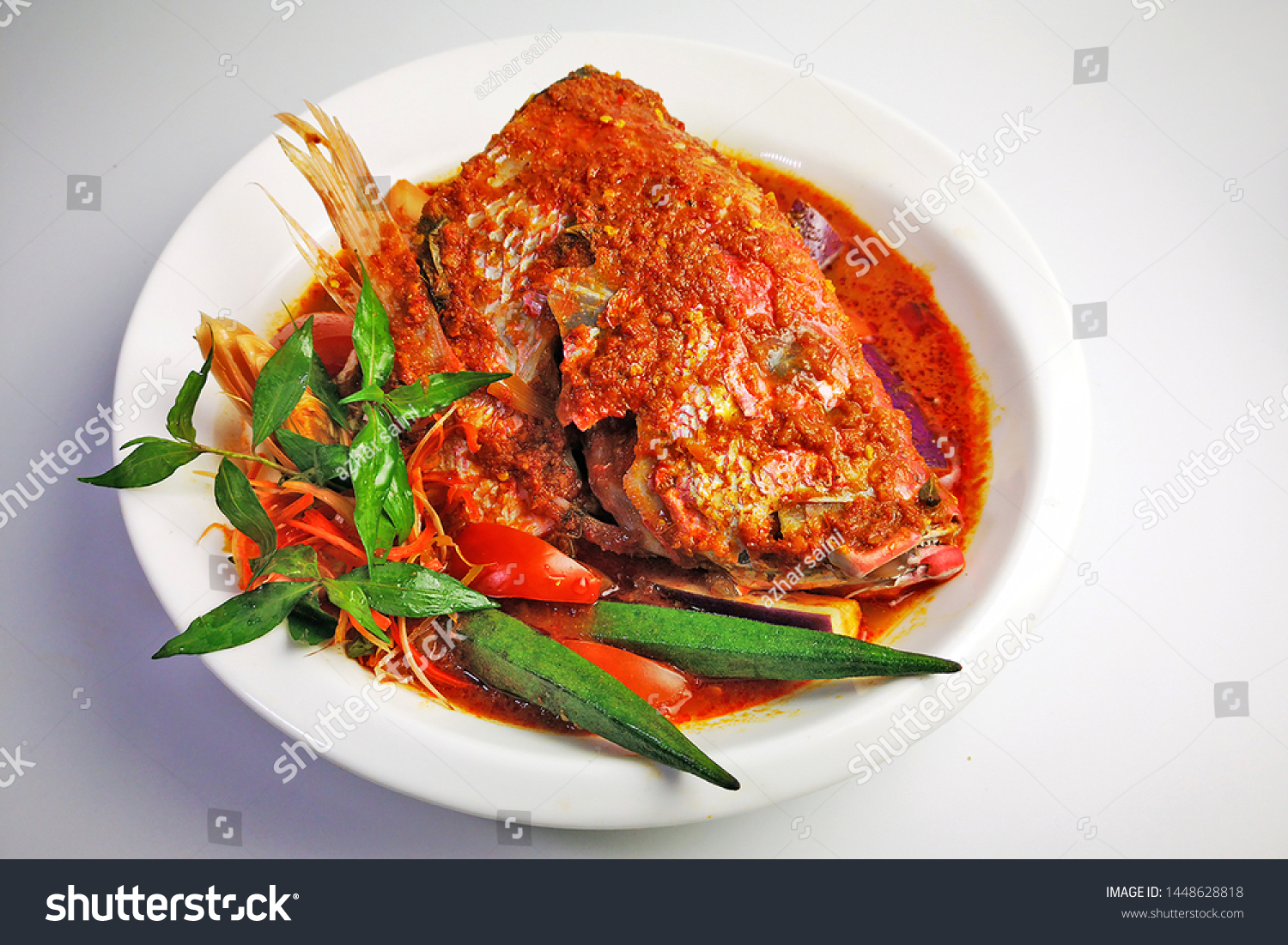 Asam Pedas Minangkabau Malay Sour Spicy Stock Photo Edit Now 1448628818