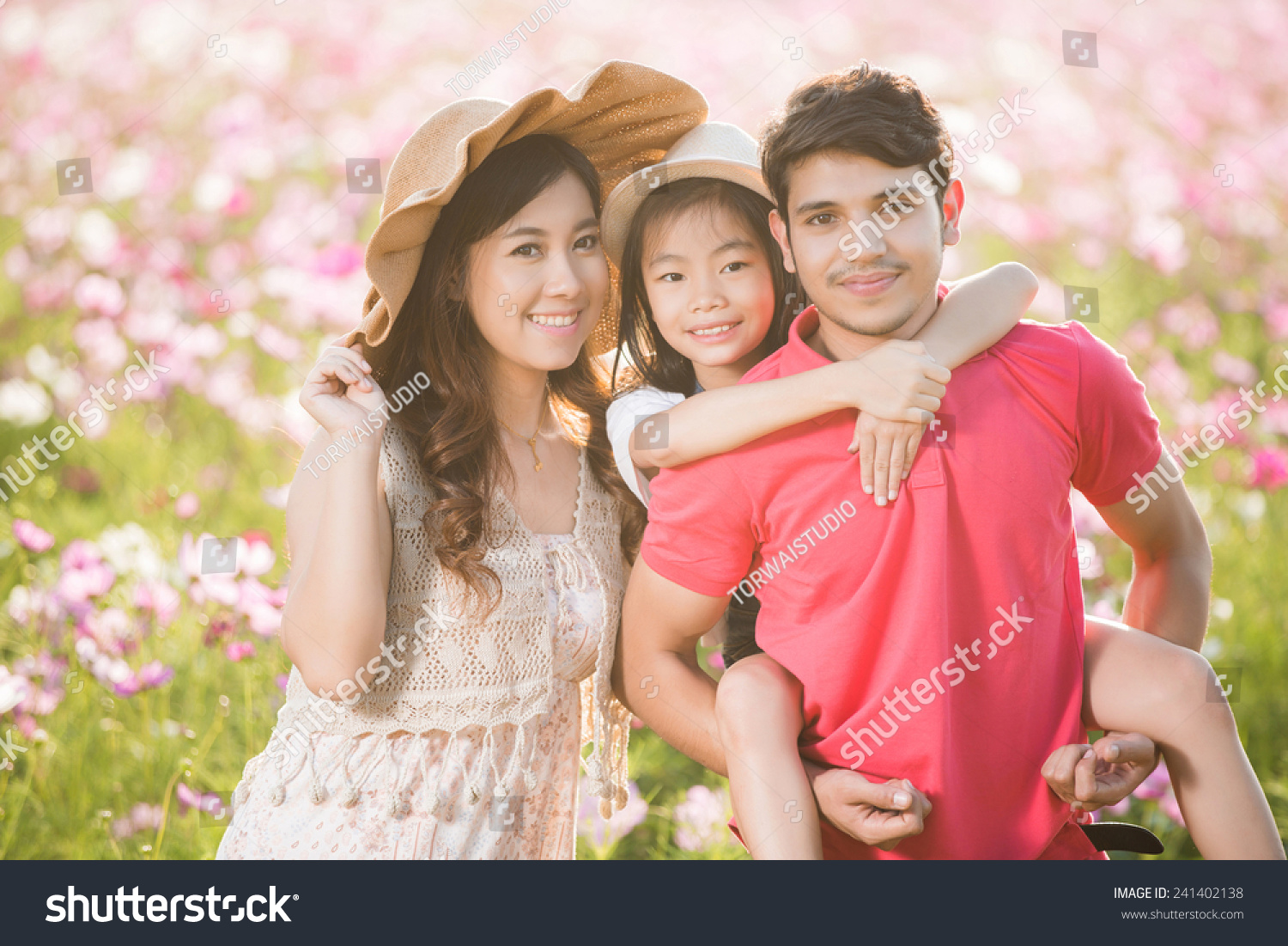 Asian Family Bring My Daughter Park Stock Photo Edit Now 241402138