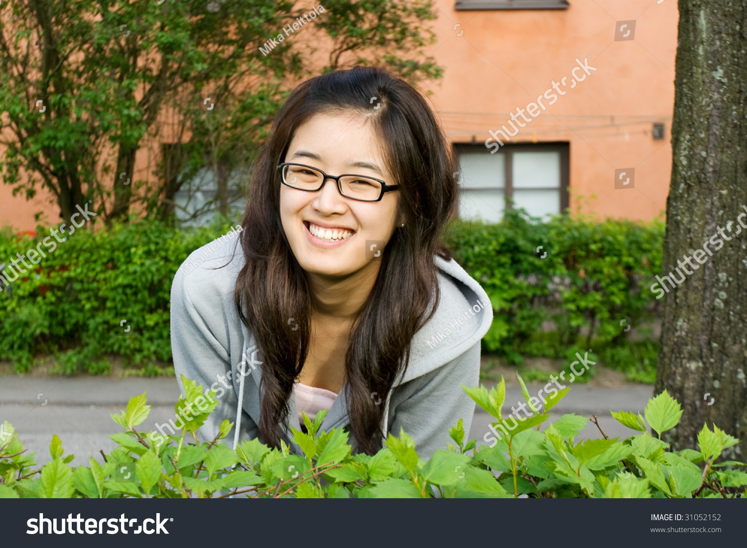 Asian Girl Bush