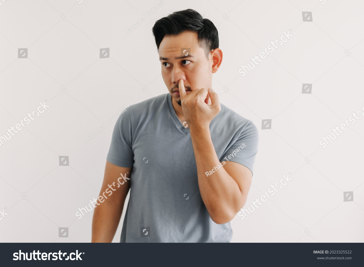 777 Man Nose Picking Images Stock Photos Vectors Shutterstock   Stock Photo Asian Man Is Picking His Nose Isolated On White Background 2023325522 