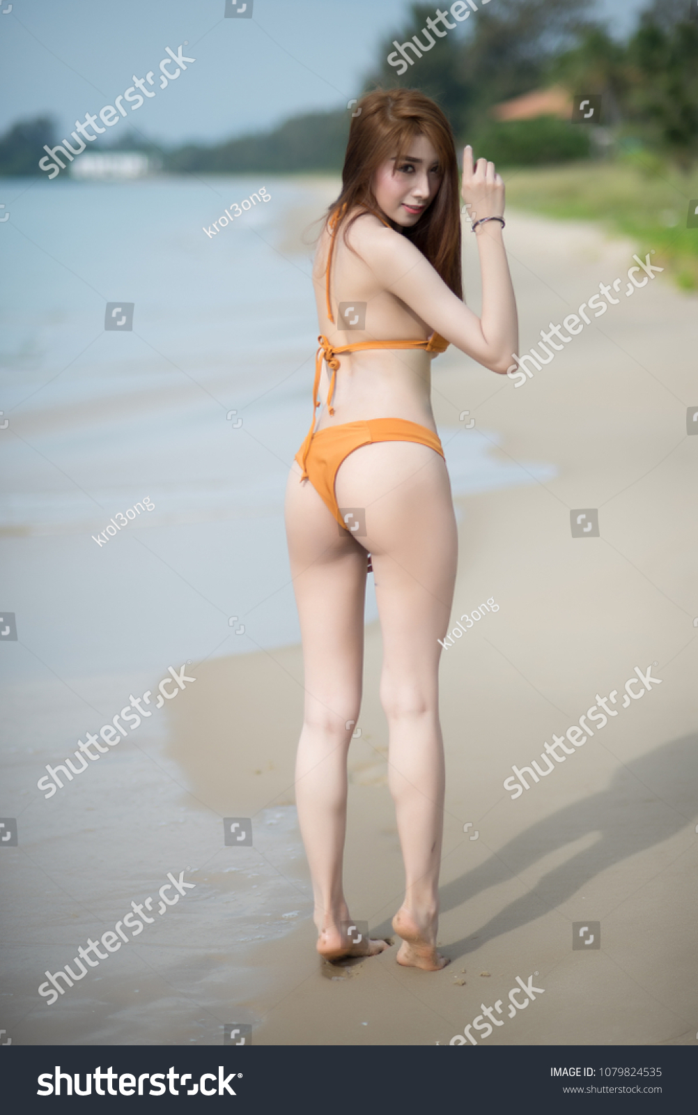 sexy wife at the beach