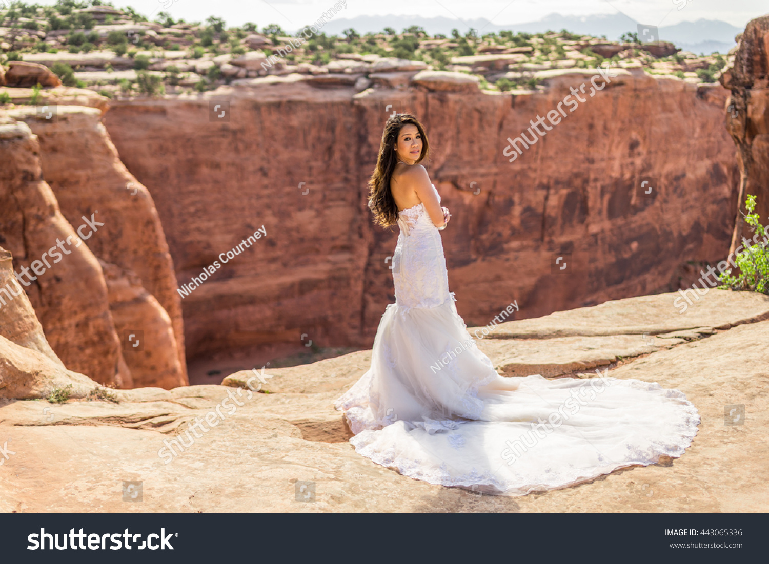 Asianvietnamese Bride Her Wedding Dress Taken Stock Photo Edit