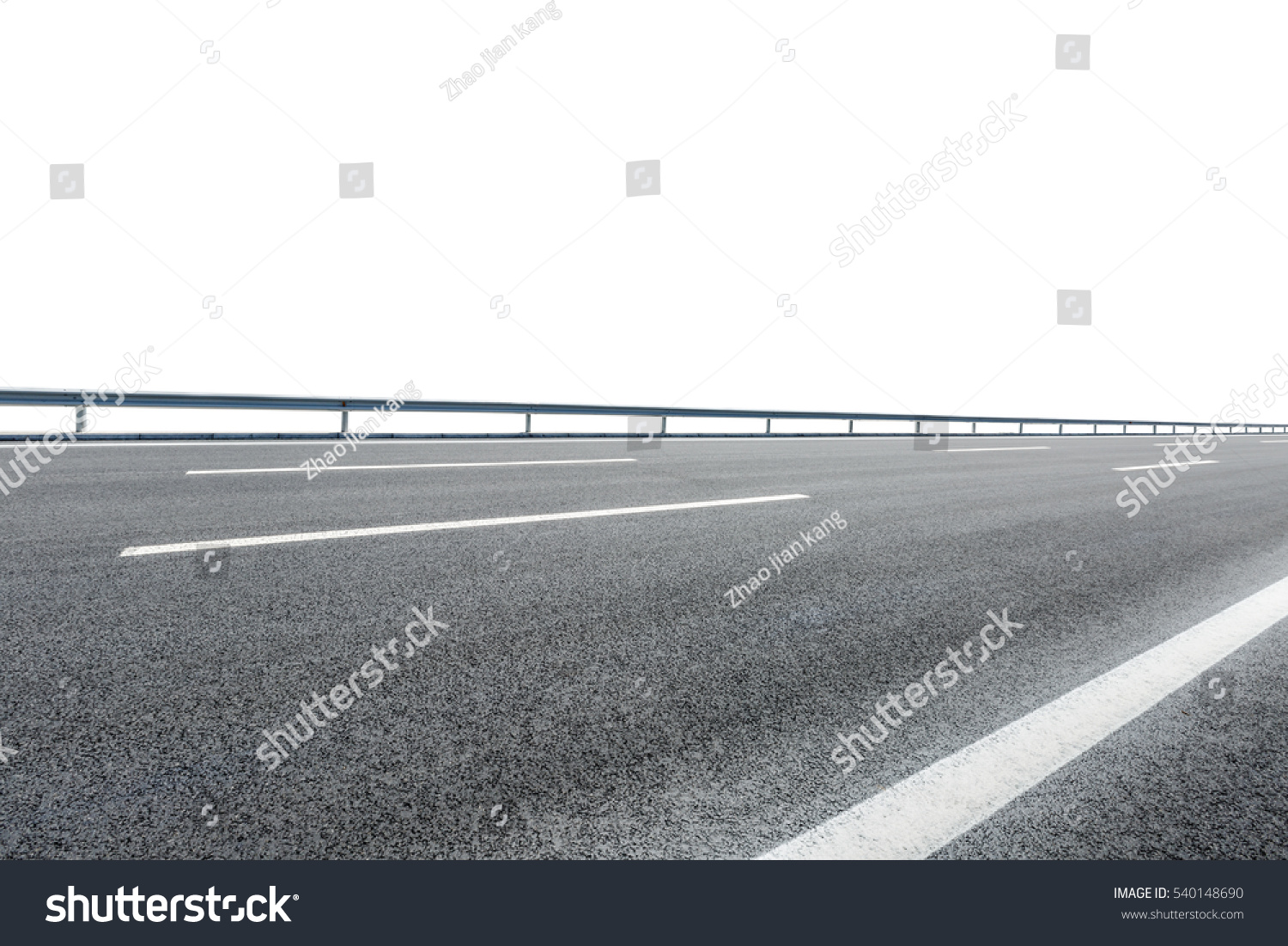 Asphalt Road On White Path Stock Photo 540148690 | Shutterstock