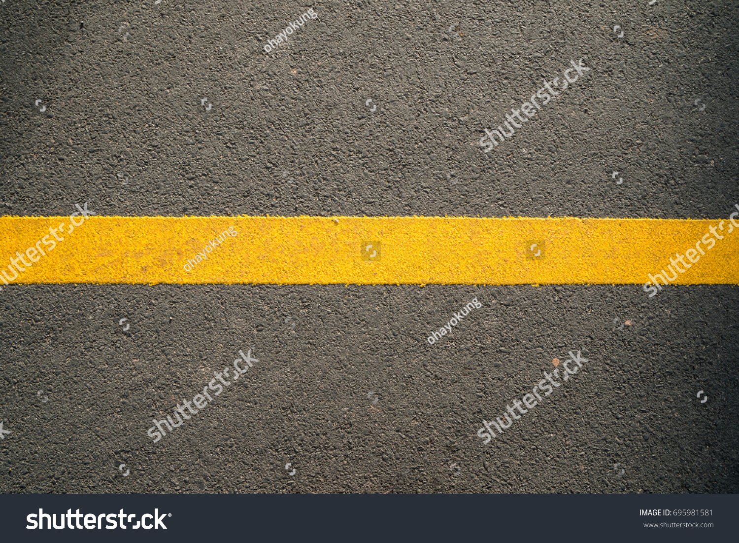 Asphalt Road Texture Yellow Line Stock Photo 695981581 | Shutterstock