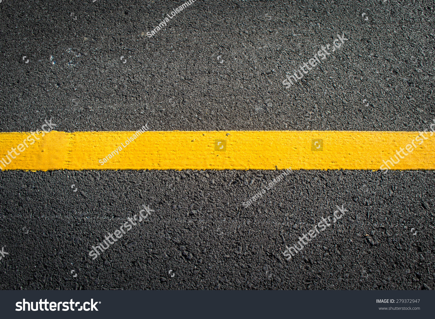 Asphalt With White Road Line Stock Photo 279372947 : Shutterstock