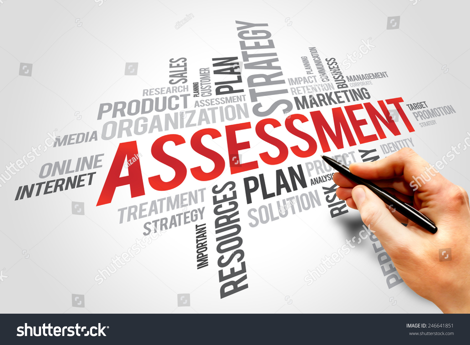 Assessment Word Cloud Business Concept Stock Photo 246641851 | Shutterstock