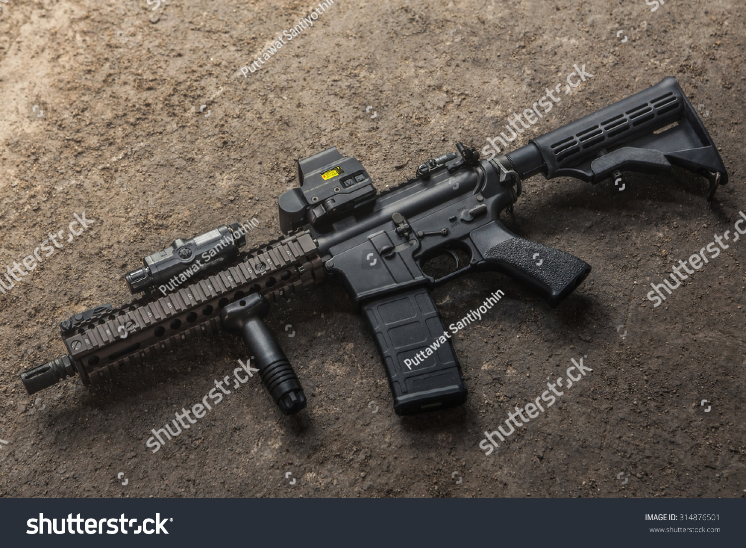 Assult Rifle Ar 15 Model Mk 18 Mod 1 Stock Photo Edit Now