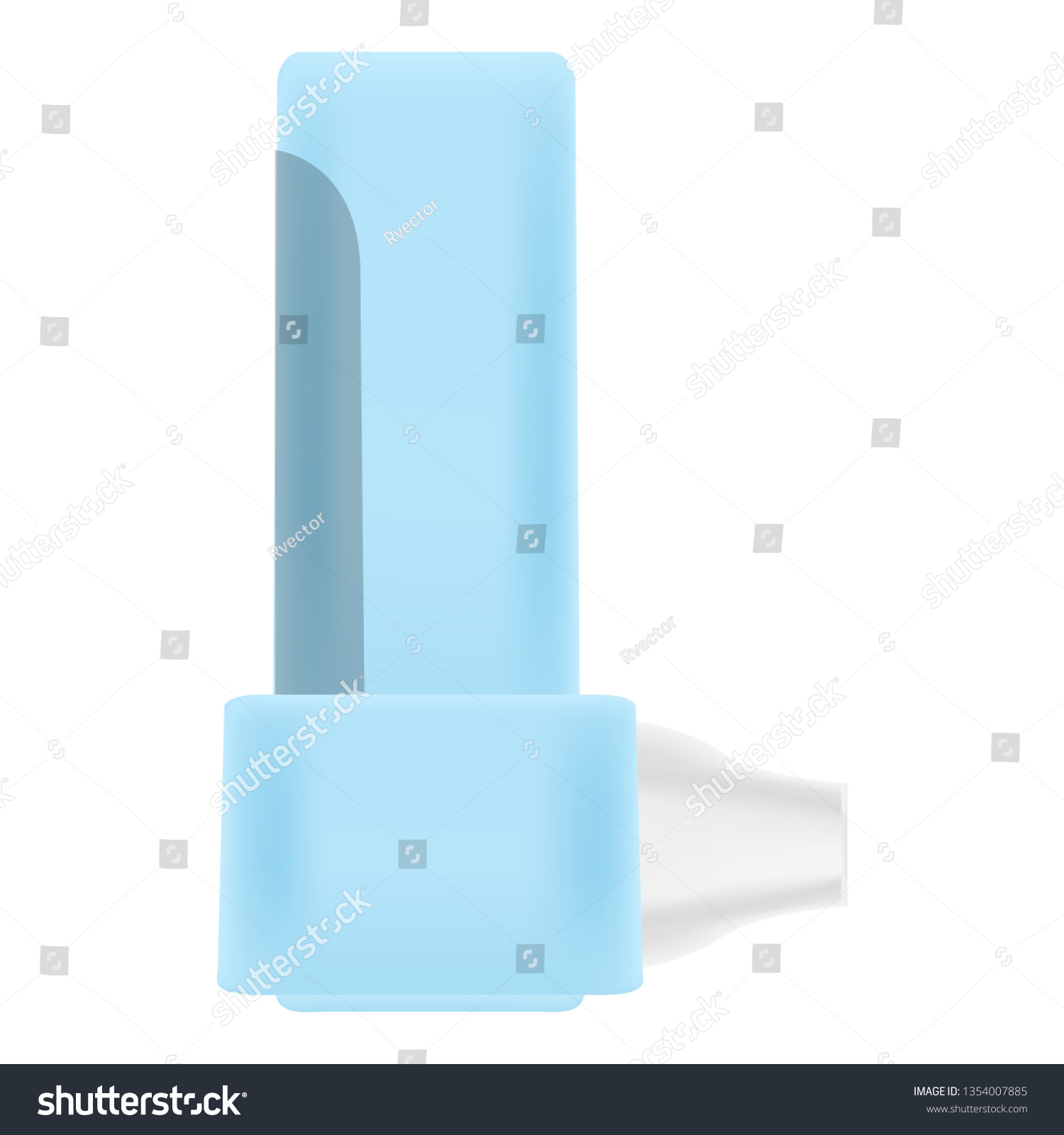 Asthma Inhaler Icon Realistic Illustration Asthma Stock Illustration ...