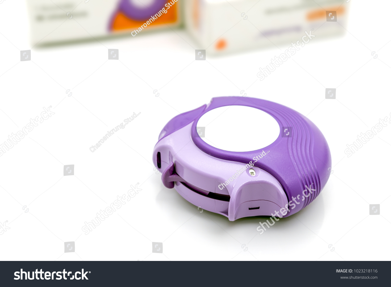 Asthma Inhaler Medicine Treating Shortness Breath Stock Photo (Edit Now ...