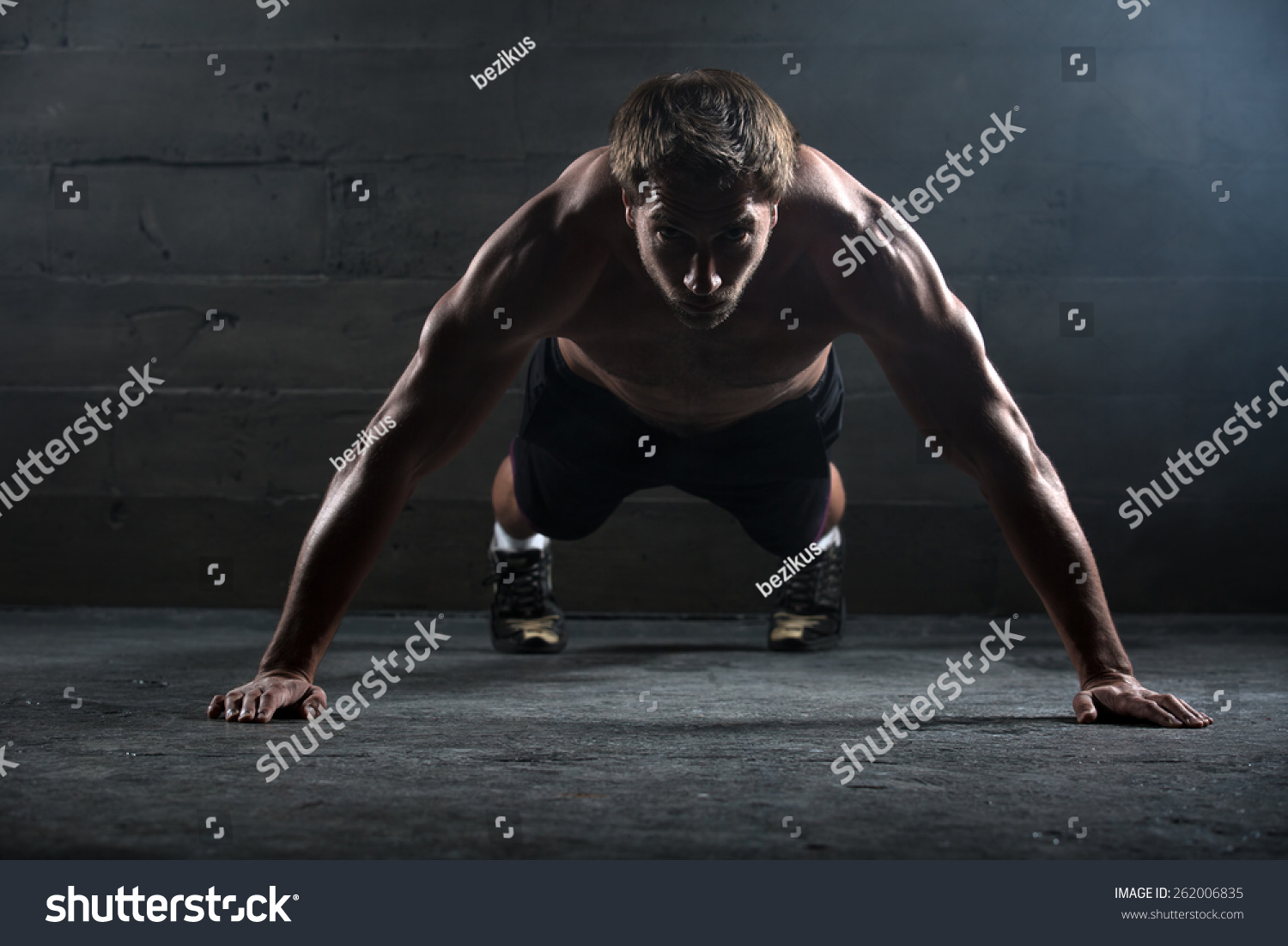 Athlete Beautiful Body Naked Torso Doing Stock Photo Shutterstock