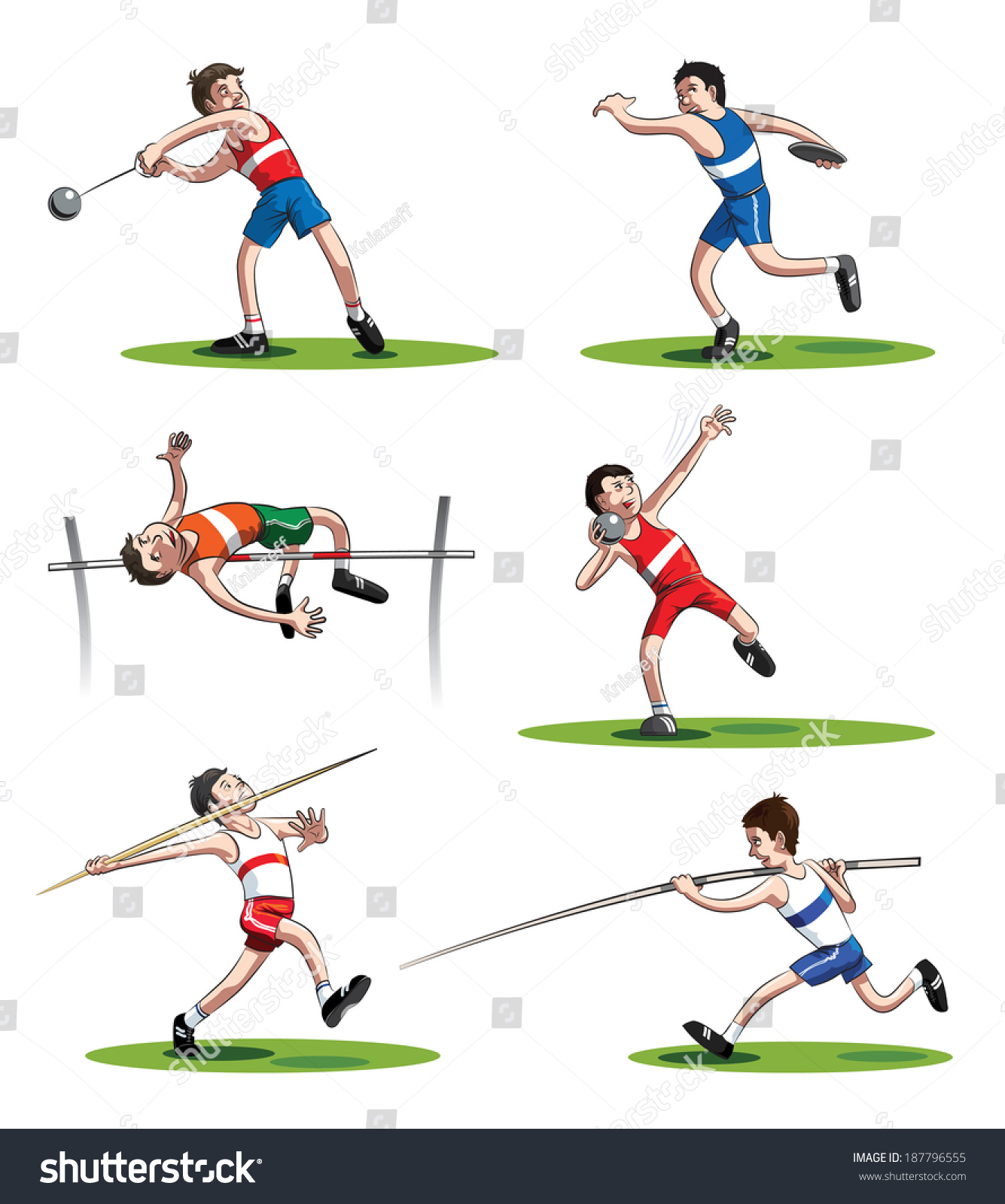 Athletes: Hammer Thrower, Shot Putter, Discus Thrower, Javelin Thrower ...