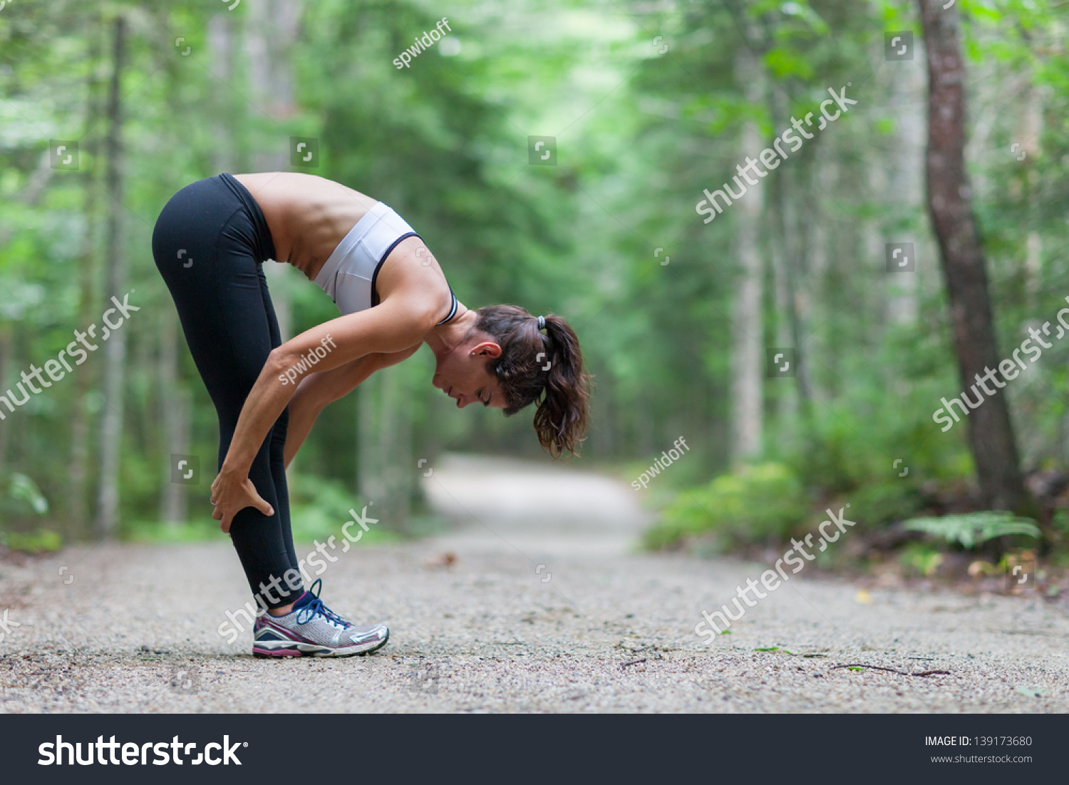 Mujer Atl Tica De Mediana Edad Que Foto De Stock Shutterstock