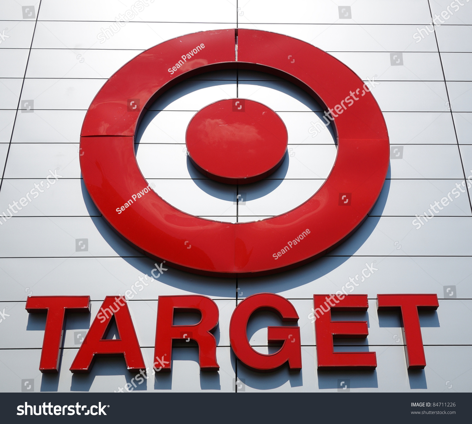 Atlanta - September 12: The Target Bullseye Logo On September 12, 2011 ...