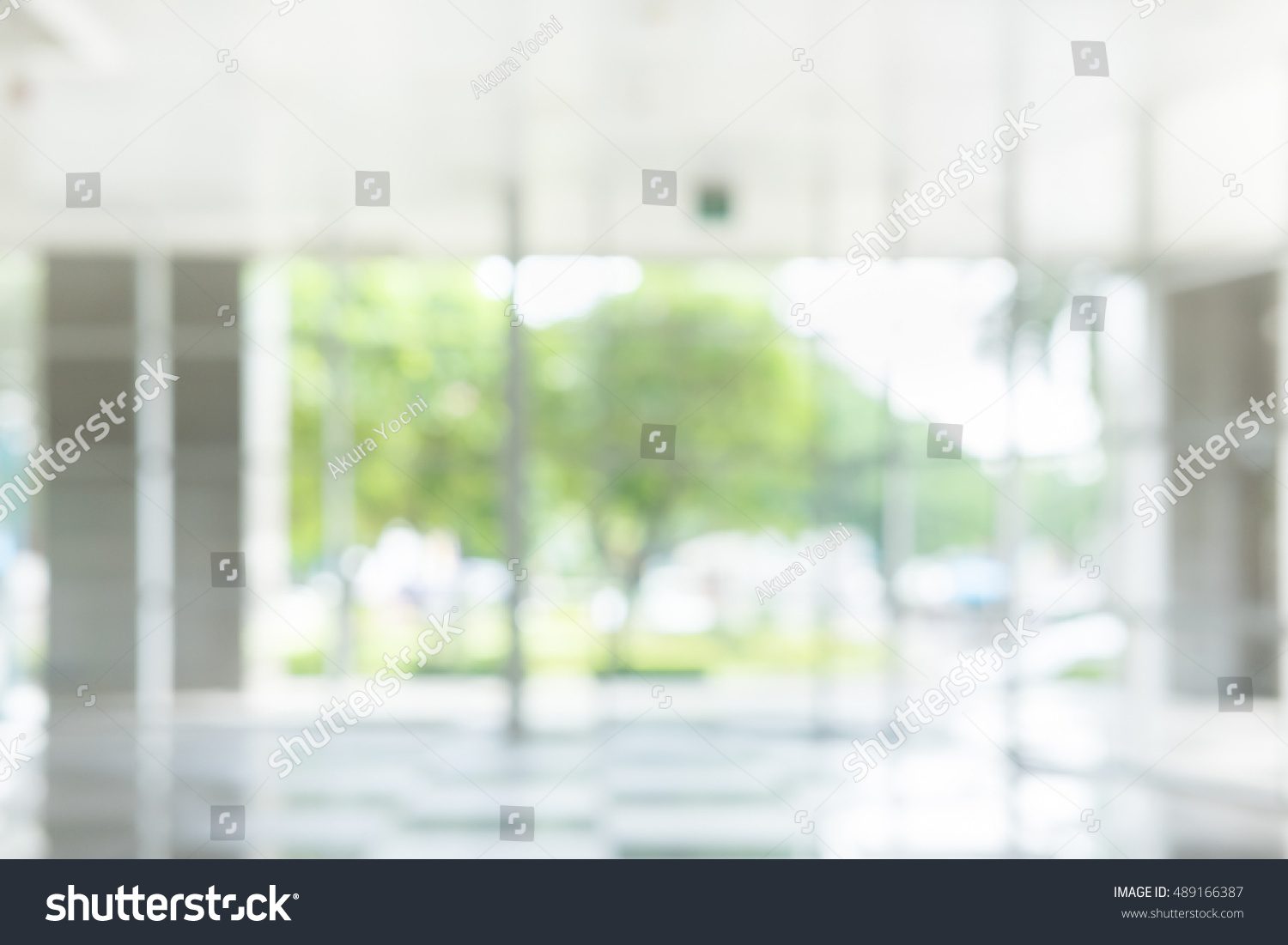 Atmosphere Around Office Blur Background Bokeh Stock Photo 489166387 ...