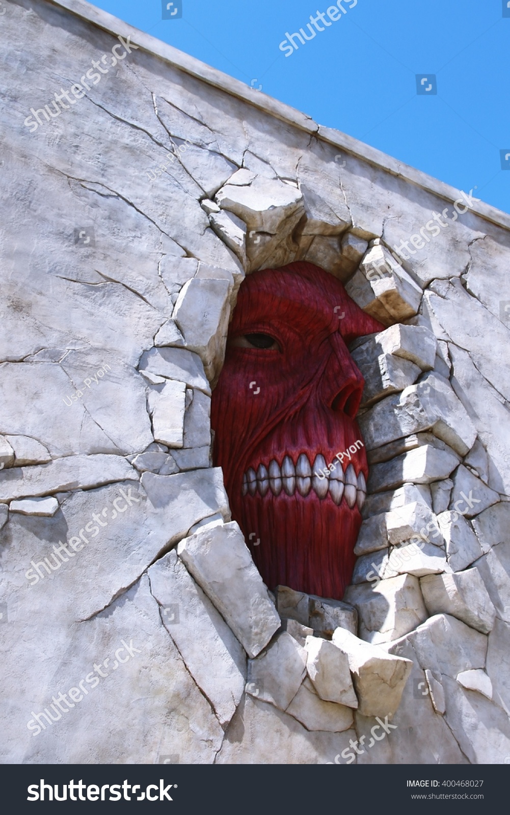 Attack On Titan Wall Universal Parks Stock Photo Edit Now