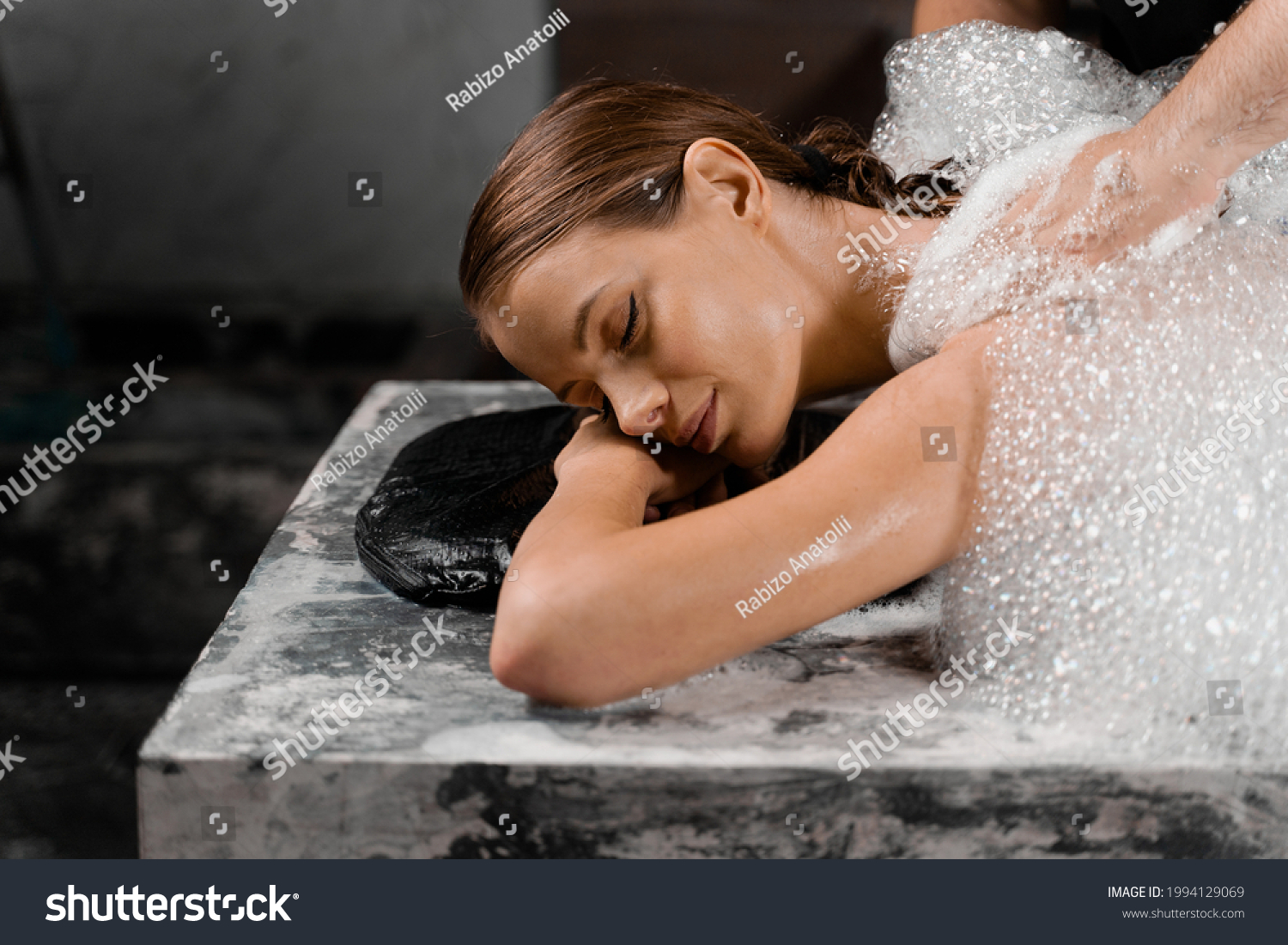Attractive Girl Relaxing Spa Masseur Making Stock Photo Shutterstock