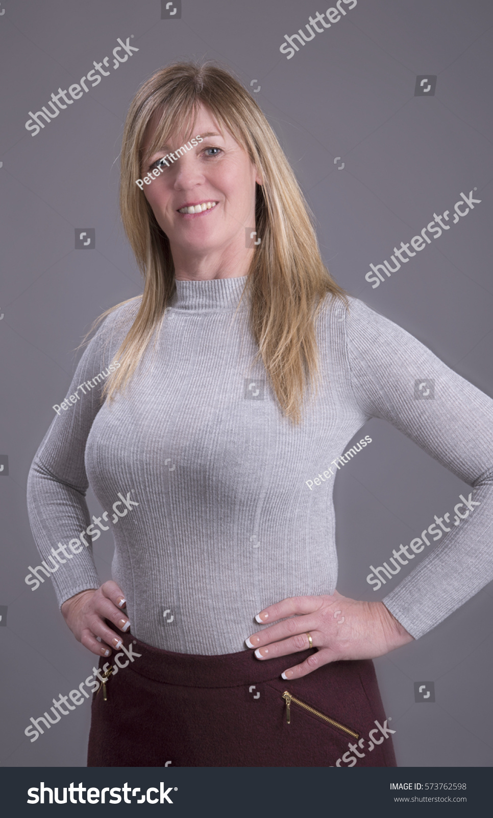 Busty older women Attractive Middle Aged Busty Woman Hands Stock Photo Edit Now 573762598