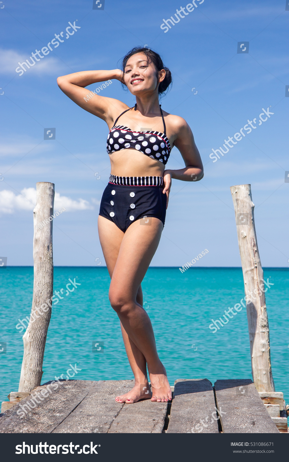 old fashion swimsuit