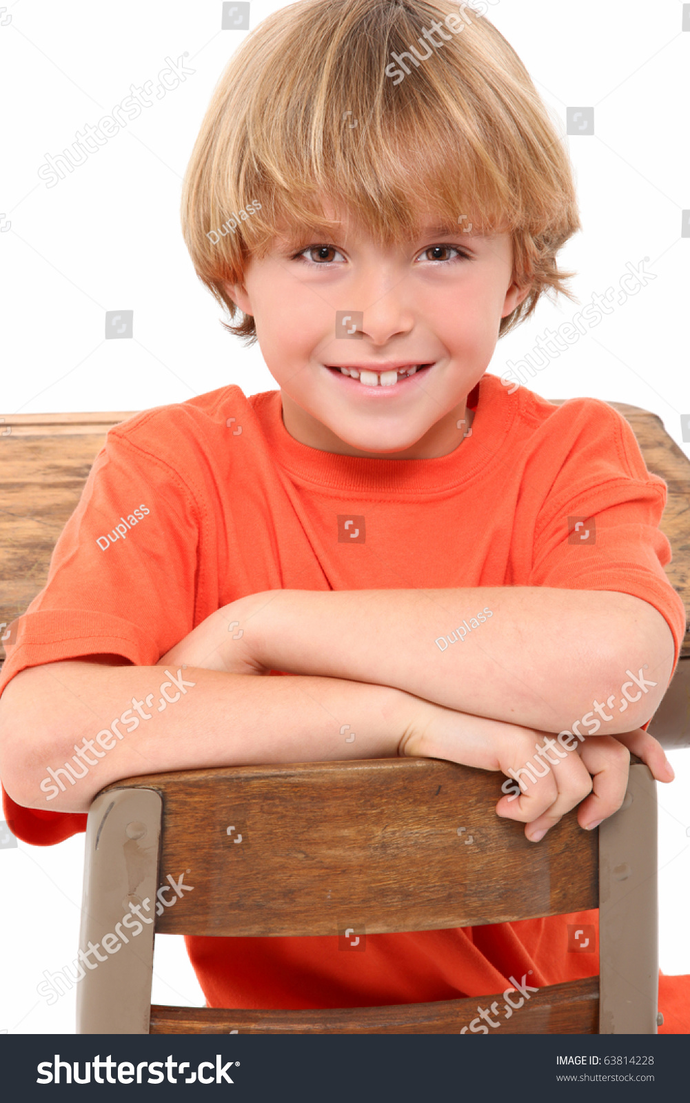Attractive 8 Year Old Boy Elementary Stockfoto Jetzt Bearbeiten
