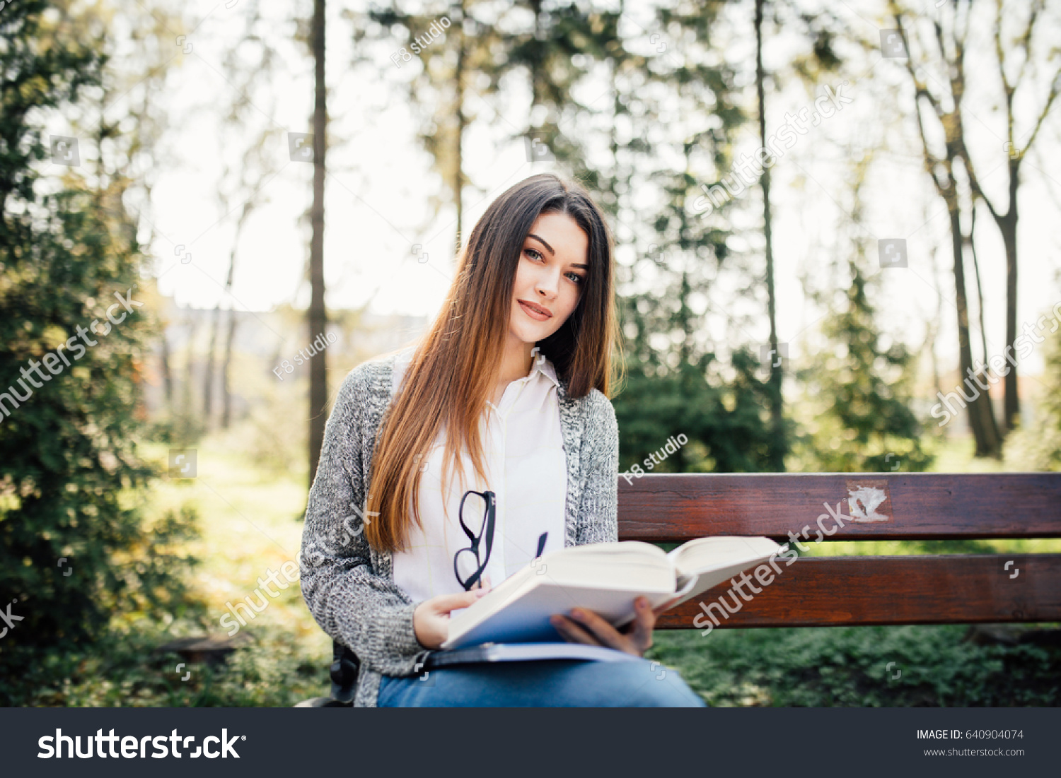 Attractive Young Adult Female Student On Stock Photo (Edit Now) 640904074