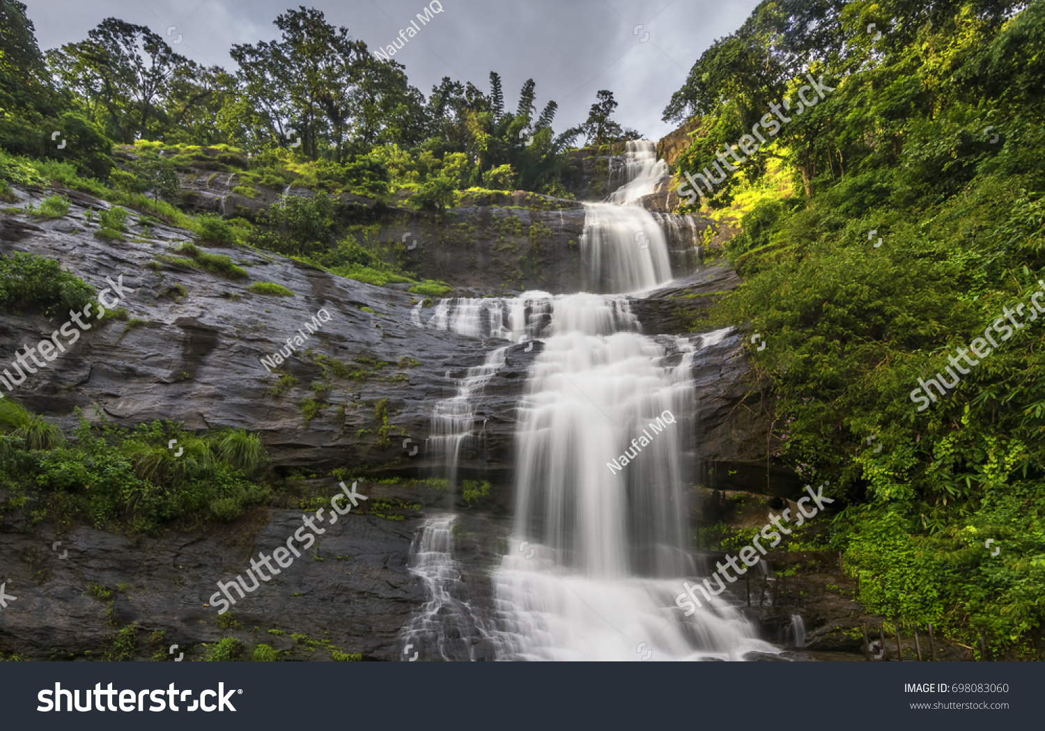 Attukad Waterfalls Munnar Kerala India Nature Stock Image 698083060