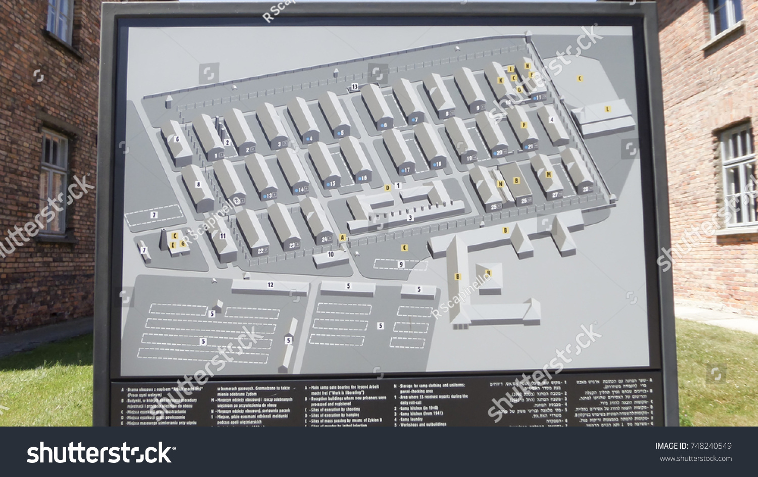 Auschwitz Concentration Camp Museum Map Site Stock Photo Edit Now