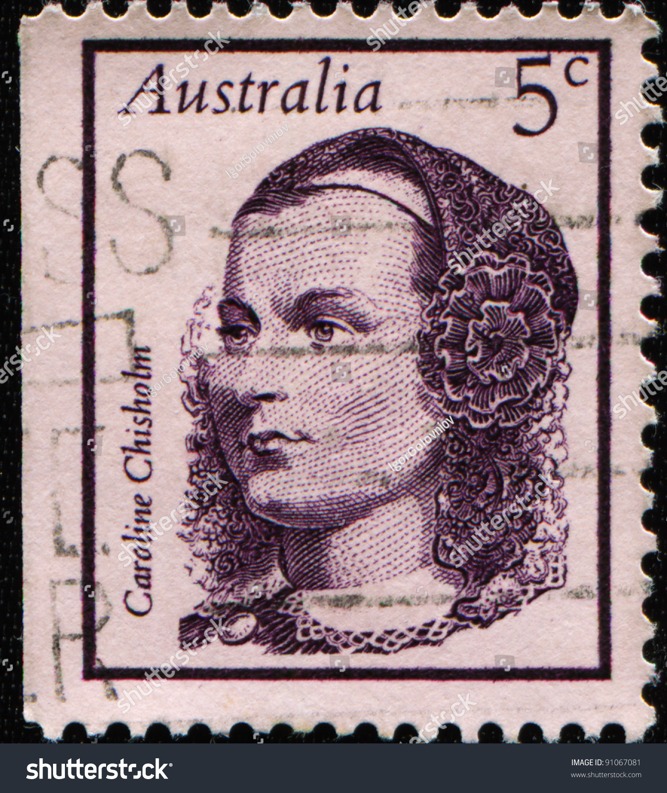 Australia - Circa 1968: A Stamp Printed In Australia Shows Caroline ...