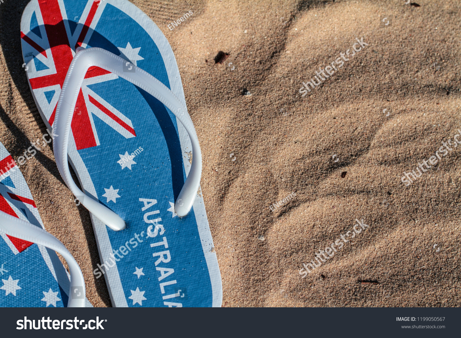 licens lovgivning Guinness Australia Day Flag Flip Flops Thongs Stock Photo (Edit Now) 1199050567