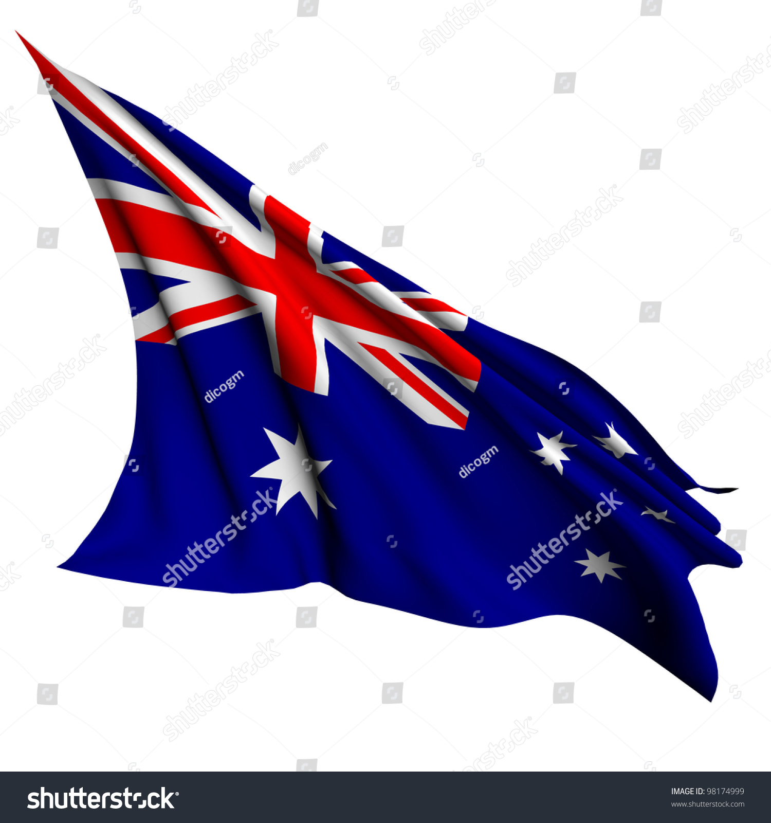 Australia Flag - Collection No_4 Stock Photo 98174999 : Shutterstock