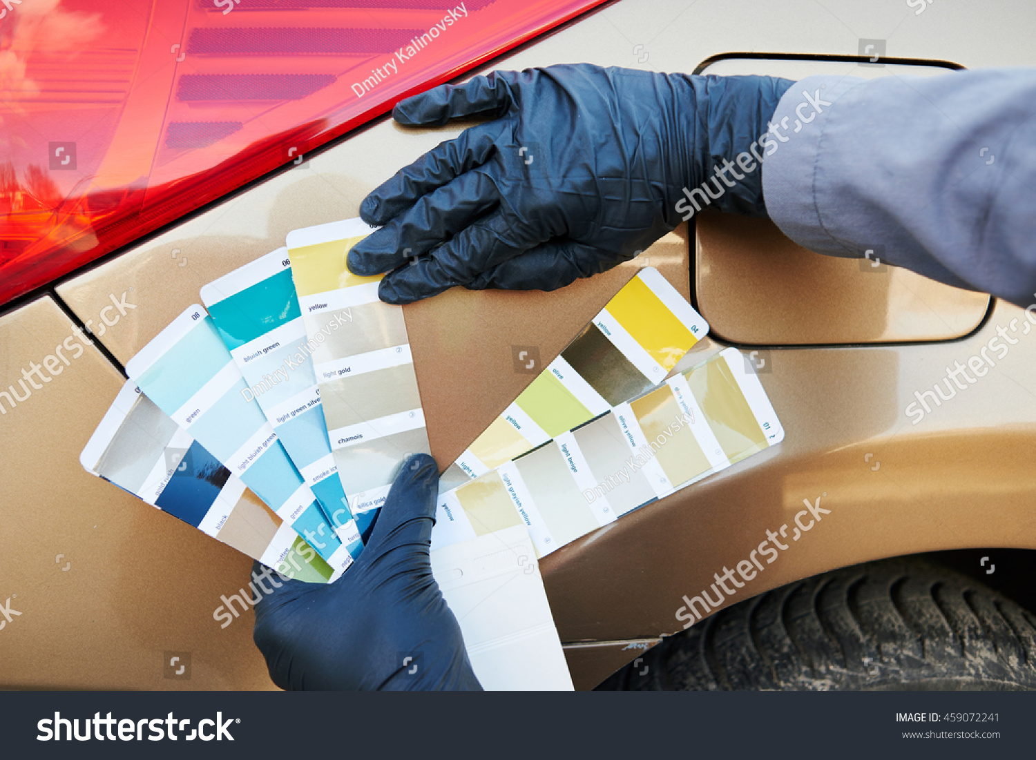 Auto Color Matching Colorists Man Selecting Stock Photo 459072241 ...