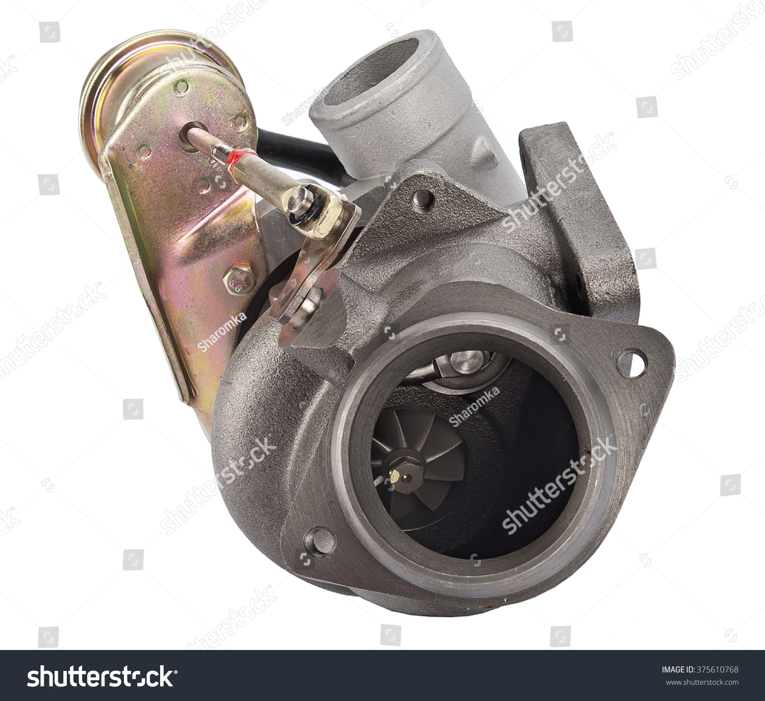 Automotive Turbocharger Car Turbine Auto Isolated Stock Photo (Edit Now) 375610768