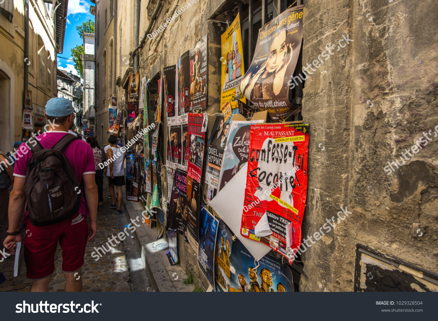 Avignonfrance 07 14 2016 Avignon Theatre Stock Photo Edit