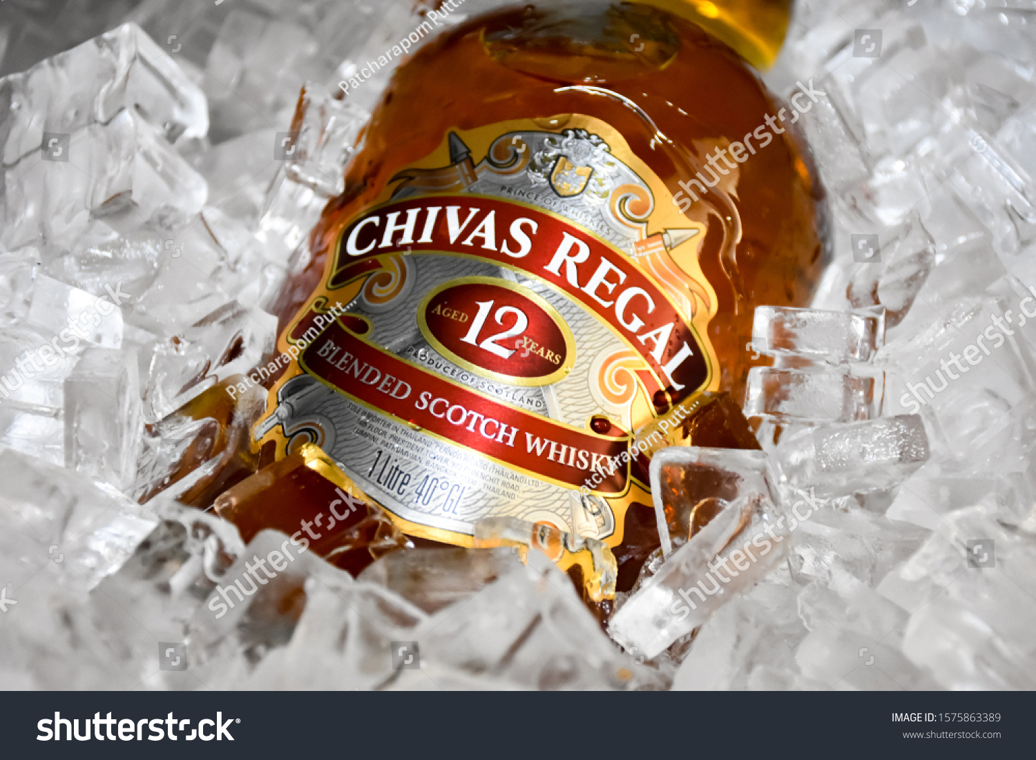 Bottle Chivas Regal 12 Blended Scotch Stock Photo Edit Now 1575863389