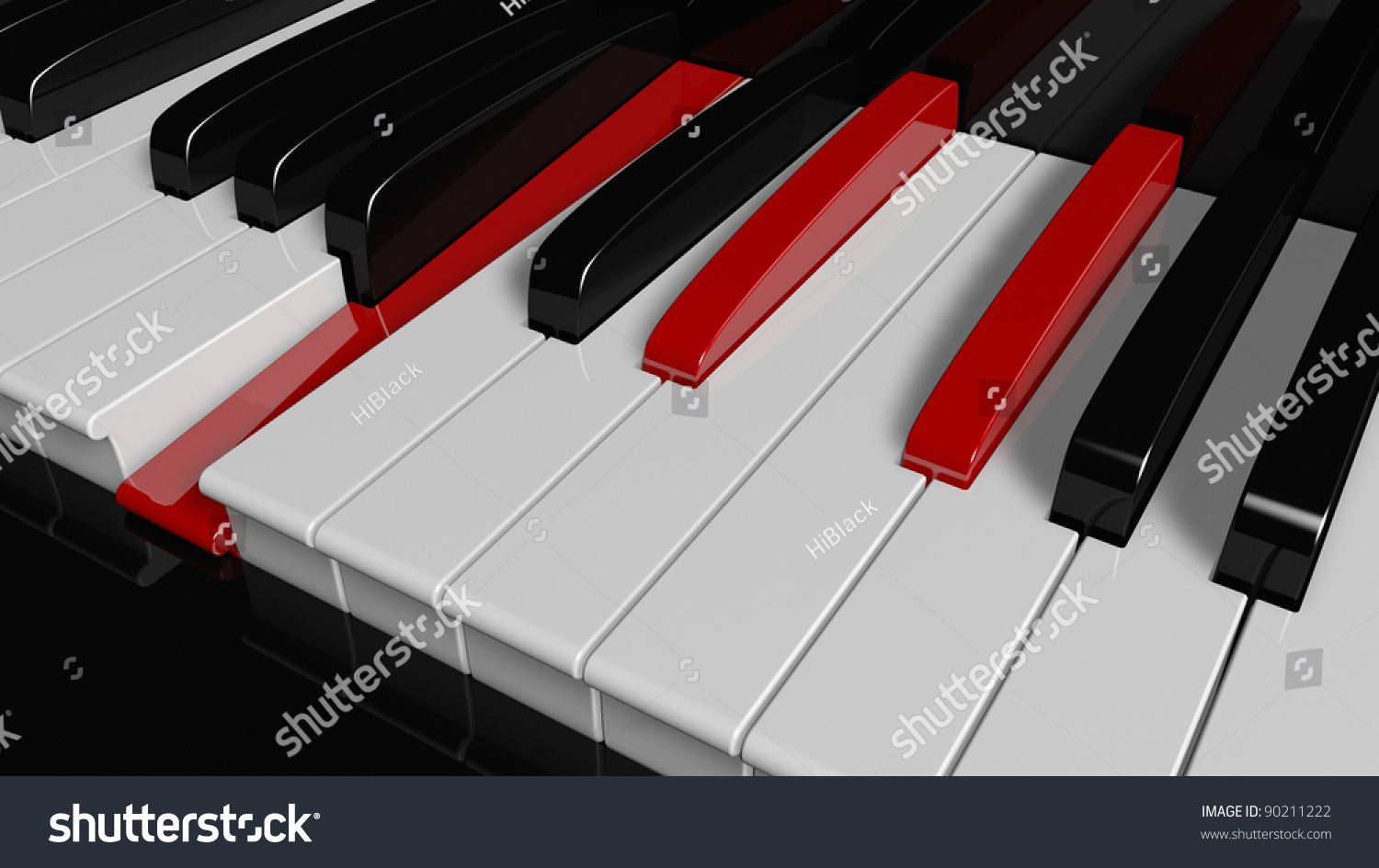 Bmajor Piano Chord Stock Illustration 90211222