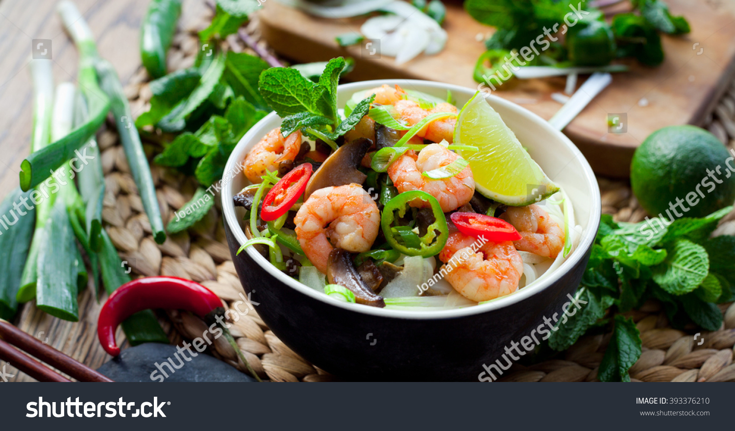 Vietnamese Rice Noodle Fresh Spicy Chili Stock Photo Edit Now