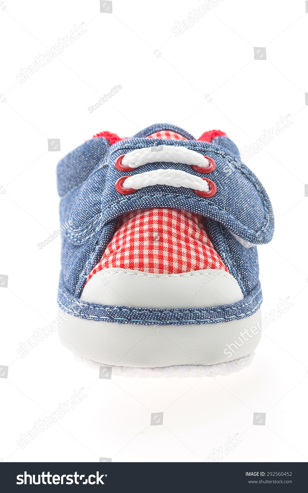 Baby Boy Shoes Isolated On White Stock 